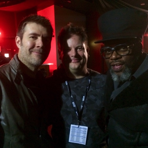 Backstage with Rhod Gilbert and Jazzy B, UK's Best Part Time Band
Backstage with Rhod Gilbert and Jazzy B, UK's Best Part Time Band